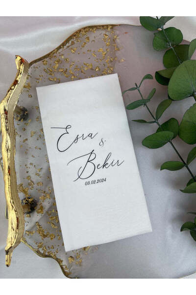 Rima Tasarım Baskılı Söz Düğün Nişan Peçetesi - 20 Adet Özel Tasarım | Nişan ...