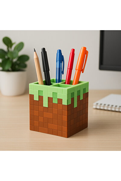 Three Dittle Birds Minecraft Temalı Blok Kalemlik