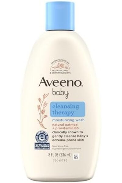 Aveeno Baby Cleansing Therapy Moisturizing Body Wash, 8 oz