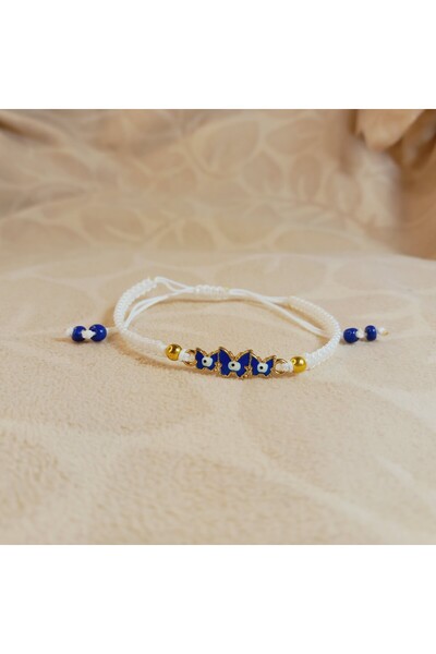 Crystal Atelier Evil Eye Beaded Butterfly Bracelet - Butterfly Evil Eye Beade...