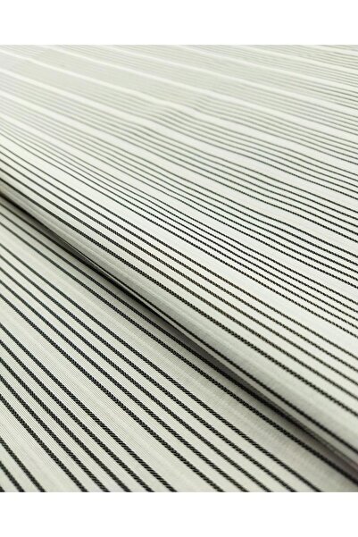 Kumaş Parça TELALI Μαύρο και άσπρο υφαντό σαν ποπλίνα (Πλάτος 150 cm x Μήκος ...