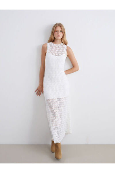 LC Waikiki Timeless Clothing & Timeless Choices Zero Roba Collar Lace Dress