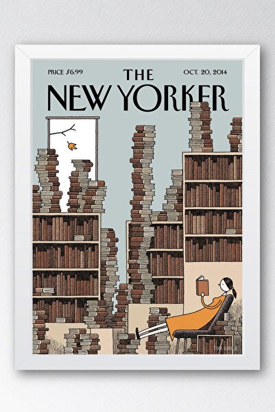 Saturn Tabloul înrămat The New Yorker 20 octombrie 2014 - Tabloul Bibliotecii...