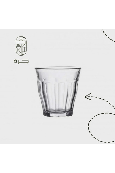 Solaf اكواب قهوة زجاجية شفافة سعة 160 مل لتقديم الفلات وايت واللاتيه والكابتشينو بتصميم عصري أنيق من جرة