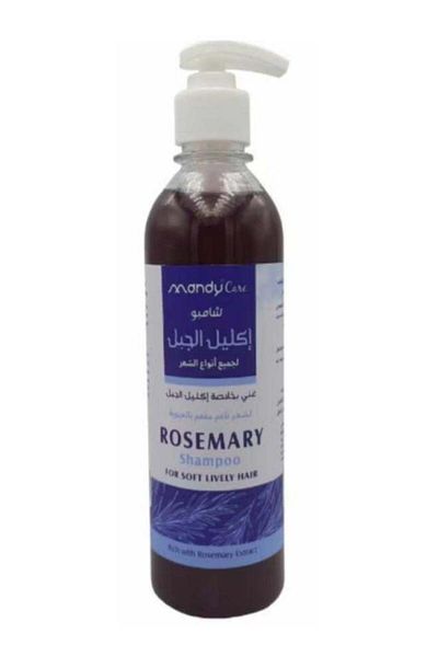 MANDY CARE Mandicare Rosemary Shampoo for All Hair Types, Soft and Vibrant Hair, 400ml