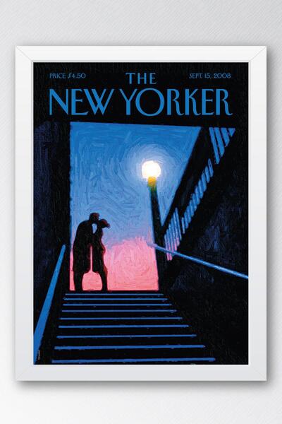 Saturn Pictură înrămată The New Yorker 15 septembrie 2008 - Pictură de noapte