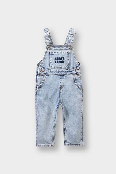 DeFacto Baby Boy Label Printed Jean Jumpsuit F3781A525Au