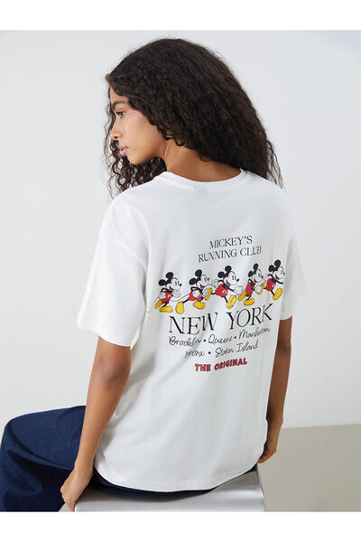 LC Waikiki Rmz Gi̇yi̇m Farkiyla Zero Roba Yaka Mickey Mouse Ba Printed Adın T...