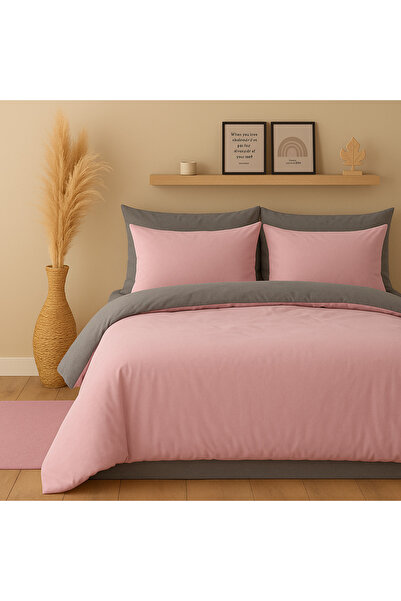 Sheri Home Gül Kurusu Çift Kişilik Çift Tarflı Nevresim Seti pinkcastlesers