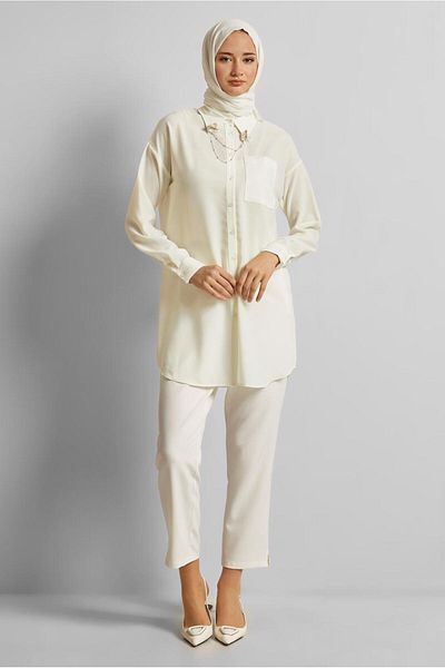 Alvina Brooch Detail Tunic 45522