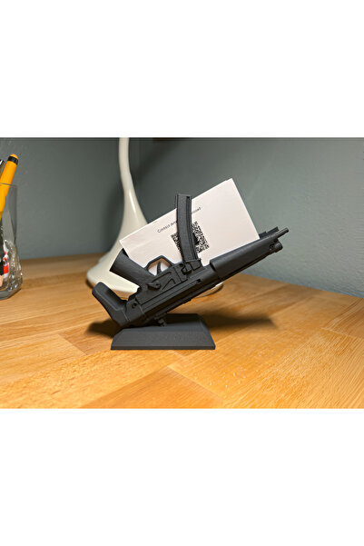 Szdesing حامل بطاقات عمل ثلاثي الأبعاد بتصميم Heckler MP5