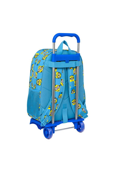 Minions School Rucksack with Wheels Minionstatic Blue (33 x 42 x 14 cm)
