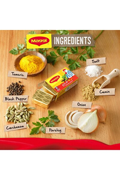 Maggi Chicken Stock 18 g 20+4Pack of Enriched Stock Cubes for Rich Flavor in Soups Stews and Curries