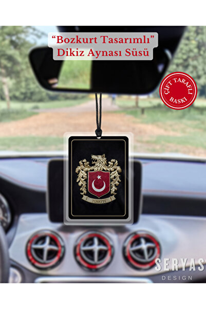 SERYAS DESIGN BOZKURT FİGÜRLÜ Kişiye Özel Dikiz Aynası Süsü Araba Süsü Araba ...