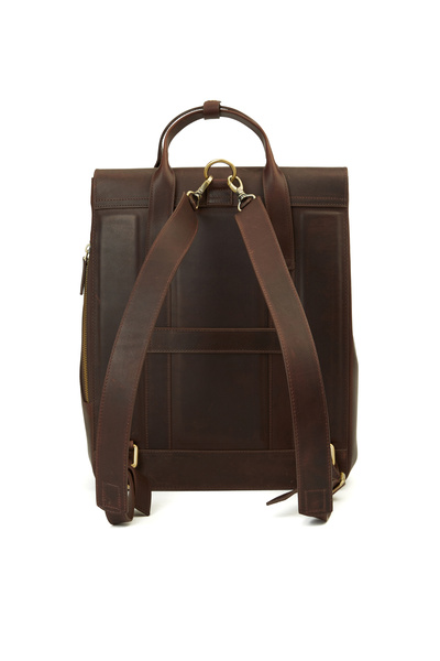 George Hogg Kahverengi Erkek Deri Sırt Çantası