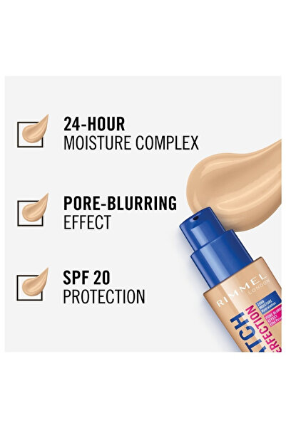 RIMMEL LONDON Fond de ten Match Perfection SPF 20 Fair Ivory 81 Rimmel London, 30 ml