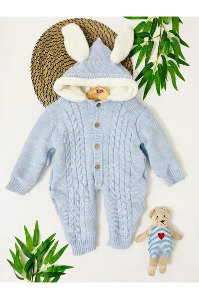 Alpbebe Oman Hooded polar wool knit jumpsuit