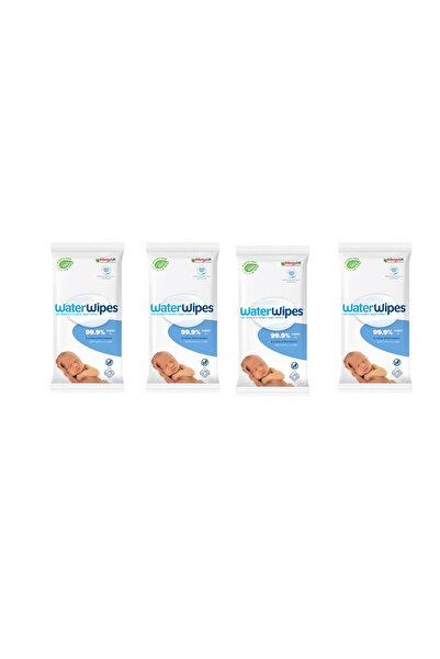 WaterWipes Baby Wipes 168 Count Pack of 4 (28 Each) 99.9% Water, Sensitive, Plastic-Free