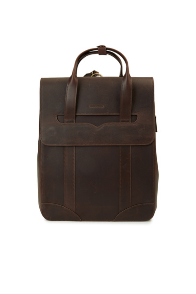 George Hogg Kahverengi Erkek Deri Sırt Çantası