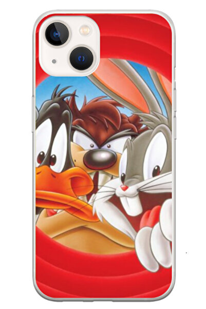 Atlas Husa personalizata 360 de grade pentru Apple iPhone 13 Mini, Looney Tunes #2, S1D1M0227