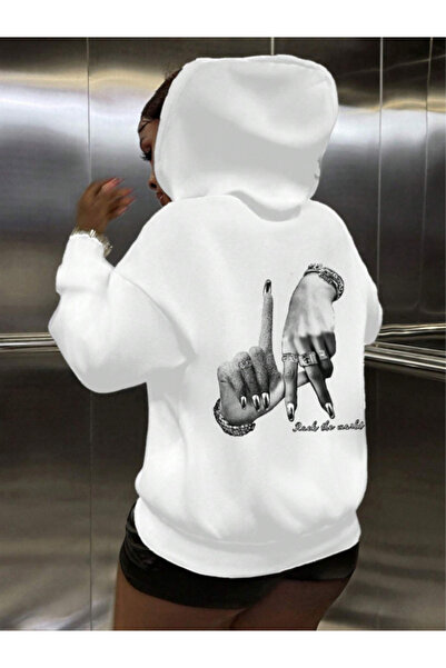 Revasser Unisex Men/Women Remove Colorful Custom Printed Cotton Oversize Hood...