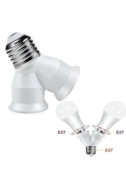 Powermaster Ledx DY-101 E27 Duy Çoğaltıcı (Tek Duydan Çift E27 Lamba Bağlantısı)