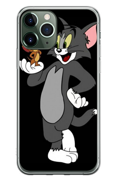 Atlas Husa personalizata 360 de grade pentru Apple iPhone 11 Pro Max, Tom and...