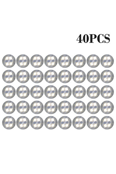 Choice3 6 سم أبيض 40 قطعة 100 قطعة LED أدوات المائدة حصيرة كوب ملصق مضيء ملون...