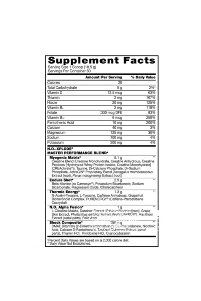 BSN Nox xplode Legendary Preworkout Pump 555 G 30 Servis