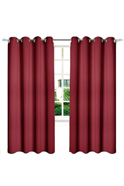 OEM Blackout Curtain Bordeaux with Rings, 100% Polyester, H 250 x L 140 cm