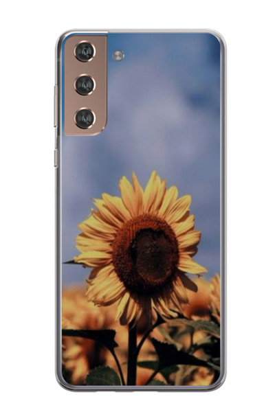 Atlas Husa personalizata 360 de grade pentru Samsung Galaxy S21 Plus, Sunflow...