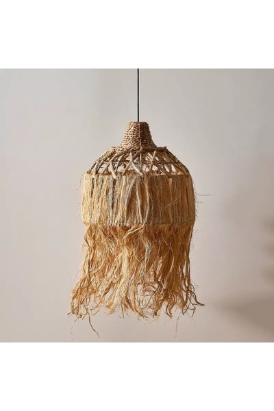 Home Box Belmonte Seagrass Lampshade - 40x35 cm