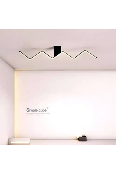 LED CONCEPT LED chandelier with 3 types of light and remote control, black, linear, 56W, dimmable, 120x5x25cm
