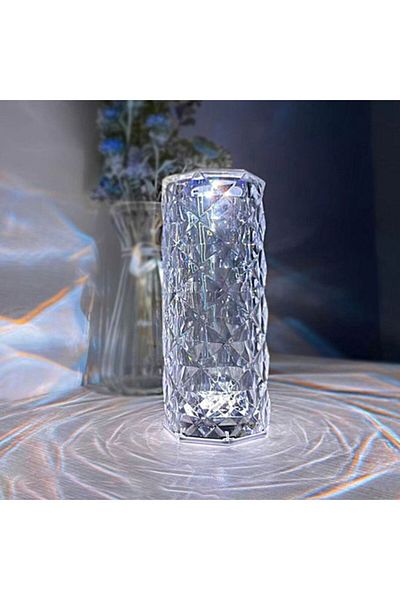 Raffine Acrylic Diamond Table Lamp Touching Clear 22 x 9 cm