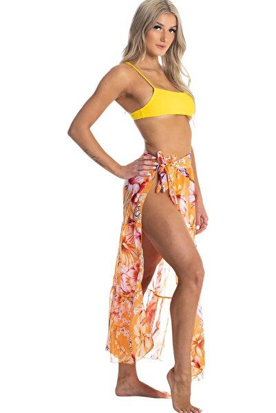 Bikini Mayokini Dünyası Orchid Pareo - Κίτρινο