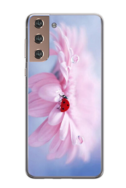 Atlas Husa personalizata 360 de grade pentru Samsung Galaxy S21 FE, Flowers #...