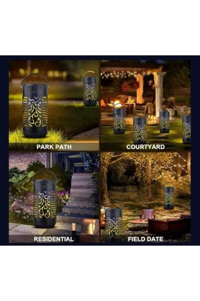 BLUE CORAL Outdoor Solar Mosquito Killing Light Wireless Flame Atmosphere Camping Light Purple Light