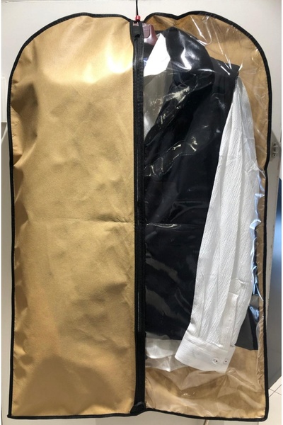 Umut kılıf Suit Case, Clothes Protective and Carrier Pouch, Gamboch, Semi-Transparent, 64X100, Beige Color
