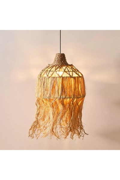 Home Box Belmonte Seagrass Lampshade - 40x35 cm