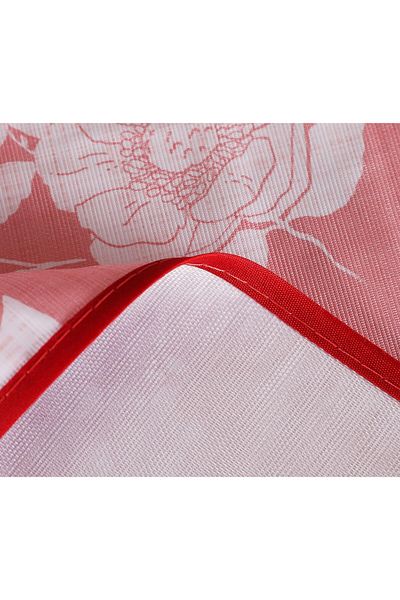 Vinylla tablecloth, PVC, red/white, 140 x 180 cm
