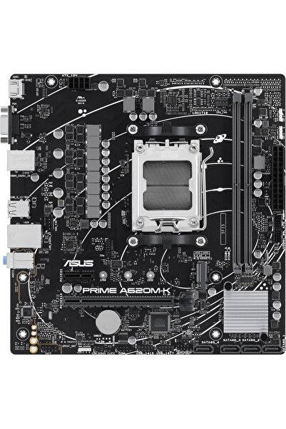 ASUS Prime A620M-K Ddr5 (6400Mhz)Oc M.2 Vga/Hdmi Pcie 4.0 Am5 Matx Motherboard