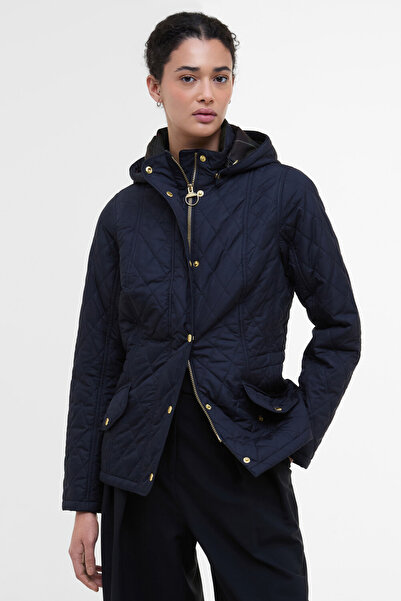 Barbour Kadın Millfire Quilt Kapitone Ceket NY94 Navy/Classic
