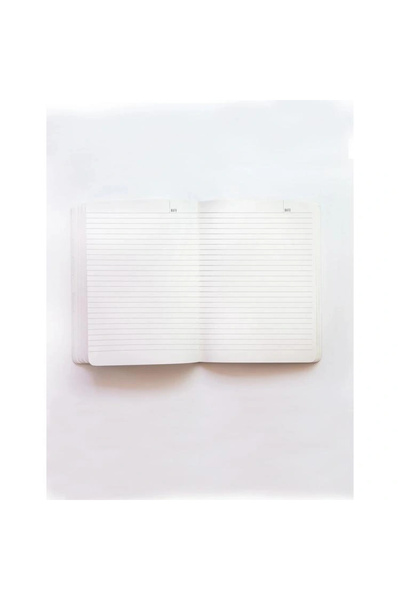 Fabooks DEFFTER MONOGRAM HARF BASKILI LASTİKLİ SERT KAPAK ÇİZGİLİ DEFTER 168 SYF - Ş