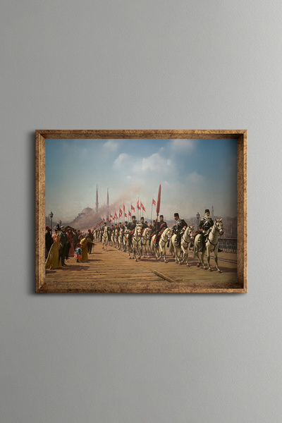 epiqart Ertuğrul Süvari Alayı - Ramă cu model vintage