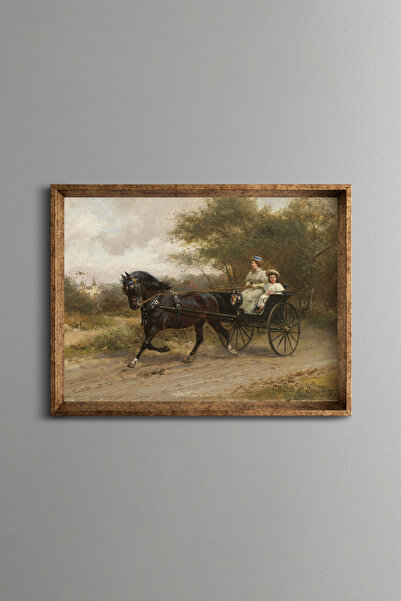 epiqart Gezintiye Çıkmak - Vintage Desenli Çerçeve