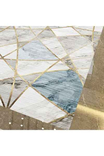 Raffine Geometric Pattern Anti-Skid Living Room Floor Multicolor 40 x 60cm