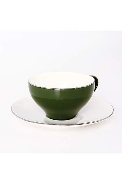 Shuer 150ml Thin Ceramic Coffee Cup And Saucer