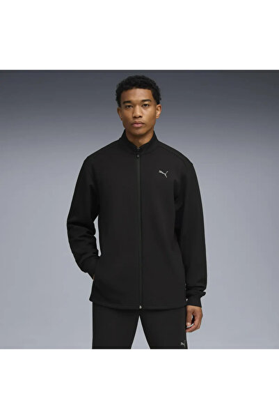 Puma M CLOUDSPUN JACKET Чорна чоловіча куртка на блискавці