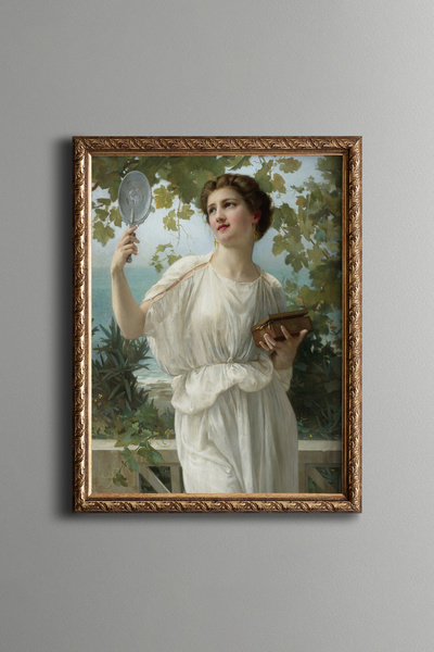 epiqart Admiration of Beauty - Vintage Patterned Frame