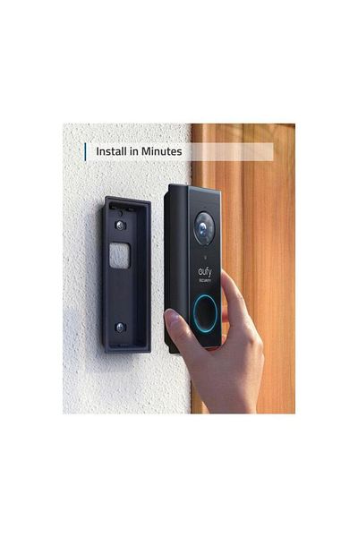 eufy Interfon Video T82101W1, Wireless, 2K HD, autonomie 6 luni (Negru)
